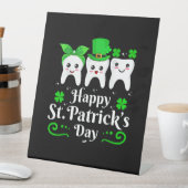 歯科医ハッピーSt patricks day歯科助手も 台座サイン (インサイチュ)