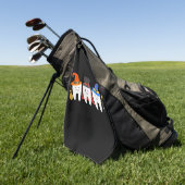 歯科医ハロウィーン歯科 ゴルフタオル (グリーン)