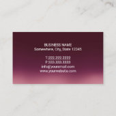 歯科医バモダンルガンディ赤グラデーション歯科医院 名刺 (裏面)