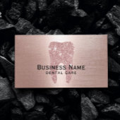 歯科医バラ金ゴールドグリッター歯金属歯科用 予約カード