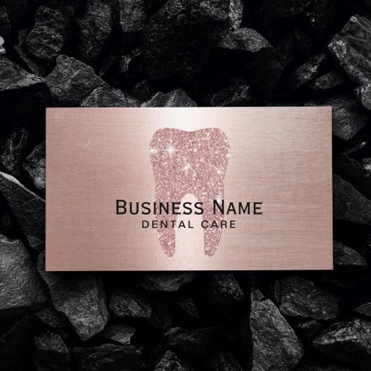 歯科医バラ金ゴールドグリッター歯金属歯科用 予約カード