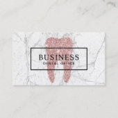 歯科医バラ金ゴールド歯大理石歯科アポイントメント 予約カード (正面)