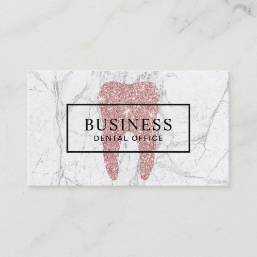 歯科医バラ金ゴールド歯大理石歯科アポイントメント 予約カード (正面)