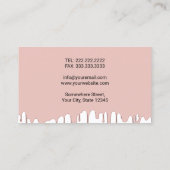 歯科医バラ金ゴールド滴下デンタルケア 名刺 (裏面)