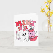 歯科医バレンタイン ミントトゥビー 歯ブラシ 歯磨き粉 カード (黄色い花)