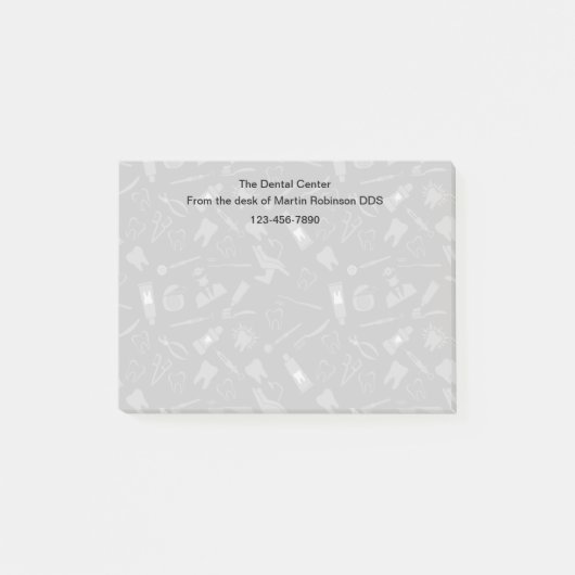 歯科医パターンオフィス付箋 ポストイット (正面)