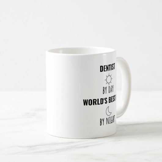 歯科医パパ父ギフトアイディア コーヒーマグカップ (正面右)