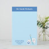 歯科医パーソナライズされた室のPost-Itメモ 便箋 (スタンド正面)