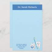 歯科医パーソナライズされた室のPost-Itメモ 便箋 (正面/裏面)