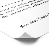 歯科医パーソナライズされた用ギフト ポスター (角)