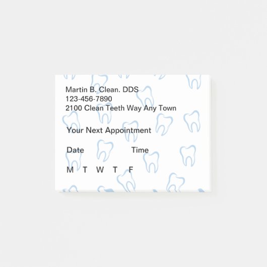 歯科医ビジネスポストの後it®ノート ポストイット (正面)