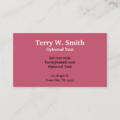 歯科医フルスマイル名刺 名刺 (裏面)