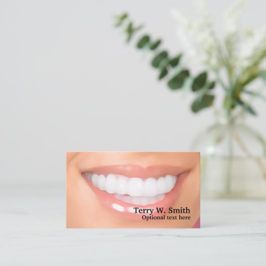 歯科医フルスマイル名刺 名刺 (スタンド正面)