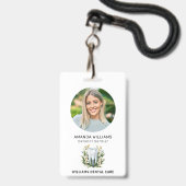 歯科医プロフェッショナルエレガント写真 バッジ (ストラップ付き表面)