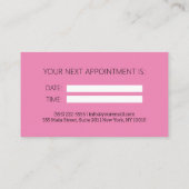 歯科医プロフェッショナル歯科アポイントメント 名刺 (裏面)