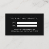 歯科医プロフェッショナル歯科アポイントメント 名刺 (裏面)