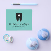 歯科医ミニマルロゴ光ティール（緑がかった色）歯科医院 チラシ (シングル)