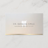 歯科医ミニマル歯化粧品エレガント 名刺 (正面)