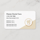 歯科医モダンアポイントメント名刺テンプレート 名刺 (正面)