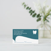 歯科医モダンアポイントメント注意喚起名刺 予約カード (スタンド正面)