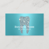 歯科医モダンターコイズ歯金属歯科 予約カード (正面)