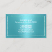 歯科医モダンターコイズ金属歯科医院 名刺 (裏面)