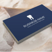 歯科医モダンネイビーブルーデンタルケアプロフェッショナル 名刺