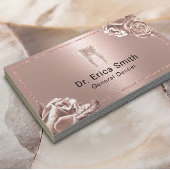 歯科医モダンバラ金ゴールドフローラデンタルケア 名刺