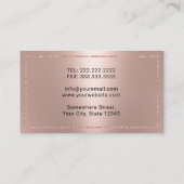 歯科医モダンバラ金ゴールドフローラデンタルケア 名刺 (裏面)