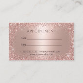 歯科医モダンバラ金ゴールド歯科アポイントメント 名刺 (裏面)