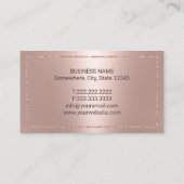 歯科医モダンバラ金ゴールド金属歯科医院 名刺 (裏面)