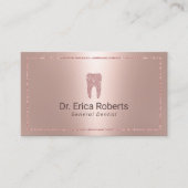 歯科医モダンバラ金ゴールド金属歯科医院 名刺 (正面)