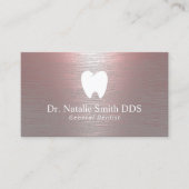 歯科医モダンブラシバラ金ゴールド歯科医院 名刺 (正面)