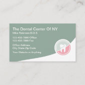 歯科医モダン低鍵アポイントメントカード 予約カード (正面)