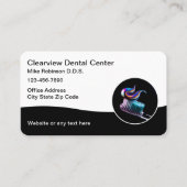 歯科医モダン用歯ブラシ名刺 名刺 (正面)