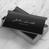 歯科医モダン金額縁デンタルケア 名刺