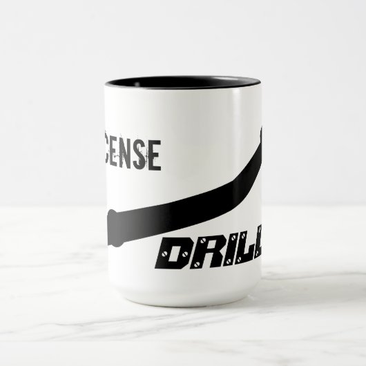 歯科医ユーモアおもしろい引用文訓練の許可 マグカップ (中央)