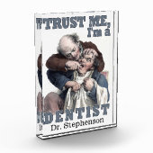 歯科医ユーモア名前をカスタムする写真ブロック フォトブロック (左)