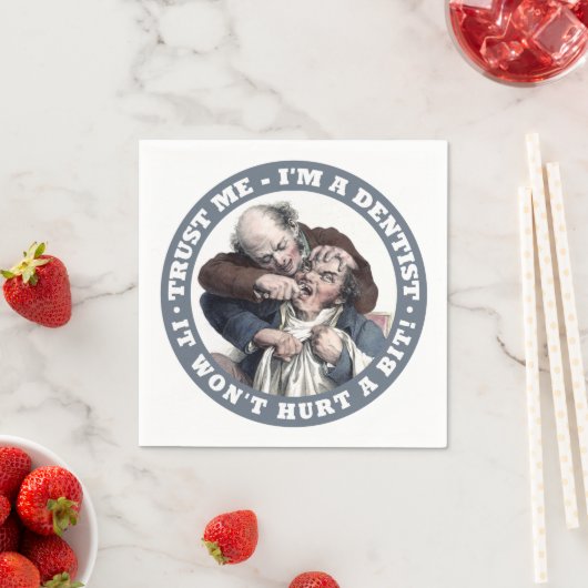 歯科医ユーモア紙ナプキン スタンダードカクテルナプキン (インサイチュ)