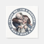 歯科医ユーモア紙ナプキン スタンダードカクテルナプキン (正面)