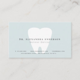 歯科医ライトブルーアポイントメントカード 名刺