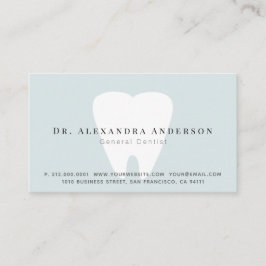 歯科医ライトブルーアポイントメントカード 名刺