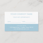 歯科医リマインダーカード エンクロージャーカード (正面)