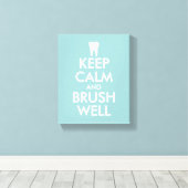 歯科医保者のcalm canvas print |歯科医院 キャンバスプリント (インサイチュ (ウッドフロア))