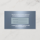 歯科医共有スマイルほこりっぽいブルーデンタル紹介 紹介カード (裏面)