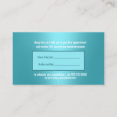 歯科医共有スマイルターコイズ歯科紹介 紹介カード (裏面)