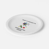 歯科医学校卒業恐竜おもしろい ペーパープレート (アングル)