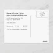 歯科医局歯科アポイントメント ポストカード (裏面)