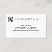 歯科医師による患者歯検査 名刺 (裏面)