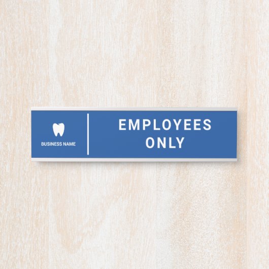 歯科医師のロゴ |社員モダンのみ サインプレート (正面)